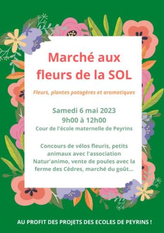 marché aux fleurs de Peyrins 